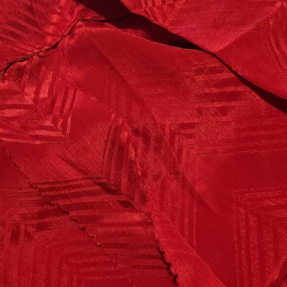 Liz Claiborne Lipstick Red Jacquard 80's Vintage Dress size 12 - Picture 14 of 14